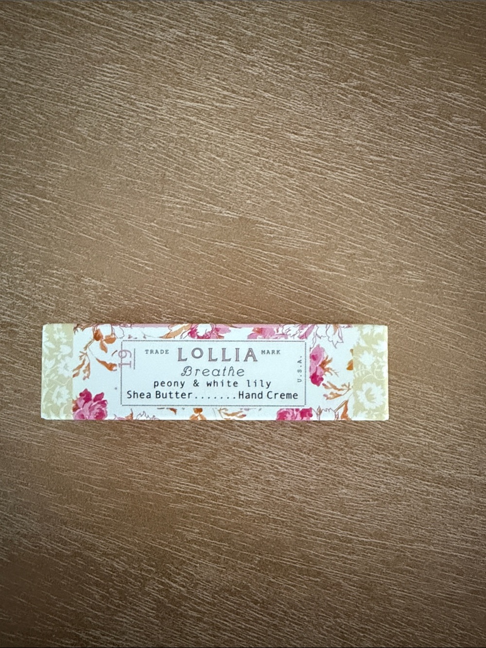 Lolli Peony & White Lily Shea Butter Hand Creme - Pink Floral Label
